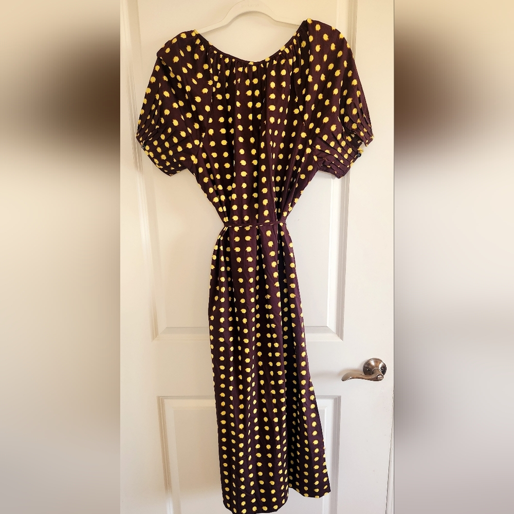 J. Crew Black and White Polka Dot Midi Dress - Picture 6 of 8
